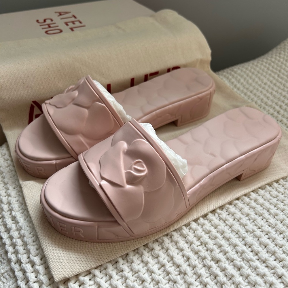 Valentino Garavani Pink Floral Mules